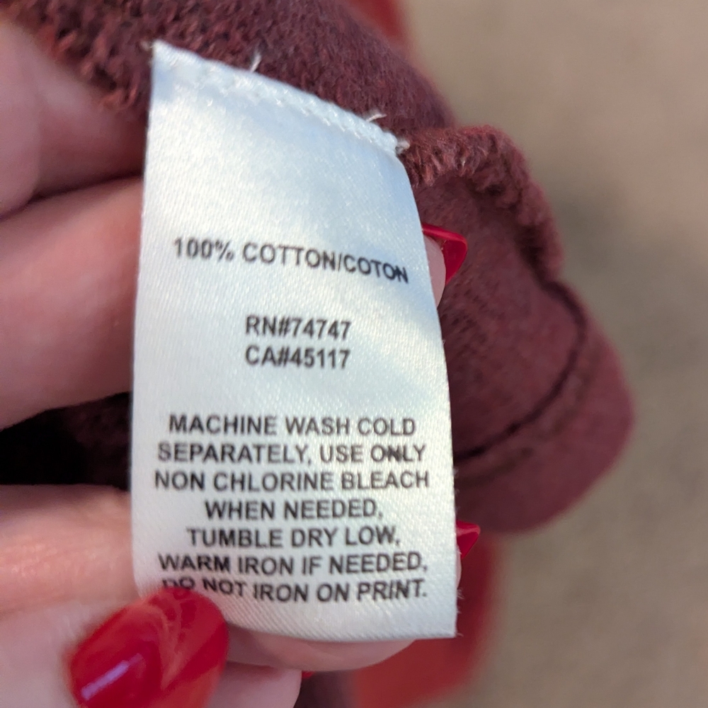 Natural Reflections Maroon Button-Up Cardigan - image 5